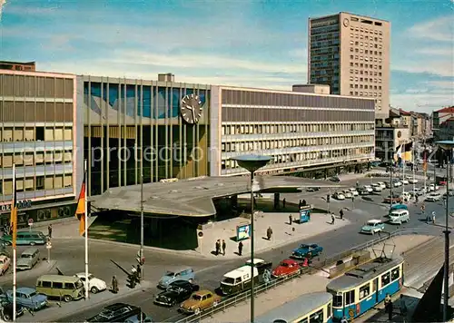 AK / Ansichtskarte Muenchen Hauptbahnhof Strassenbahn Muenchen