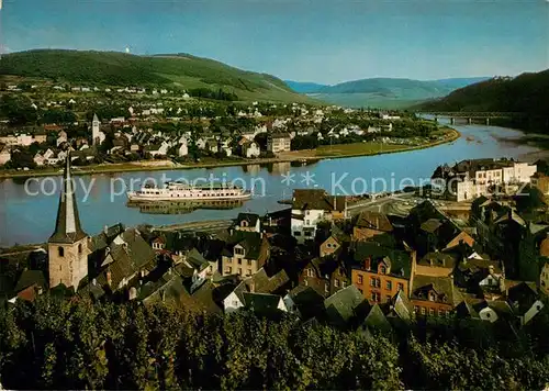 AK / Ansichtskarte Bullay_Mosel Weinorte Bullay und Alf mit Marienburg Moseltal Bullay_Mosel