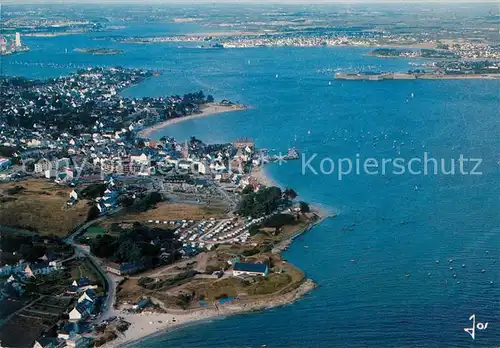 AK / Ansichtskarte Larmor Plage Entree de la rade de Lorient vue aerienne Larmor Plage