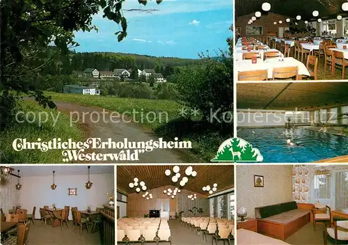 AK / Ansichtskarte Rehe_Westerwald Stiftung Christliches Erholungsheim Westerwald Rehe_Westerwald