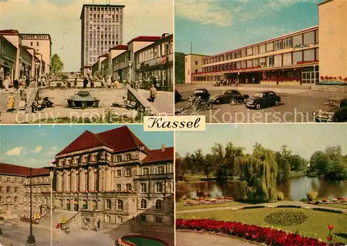 AK / Ansichtskarte Kassel Treppenstrasse Rathaus Hauptbahnhof Insel Siebenbergen Kassel