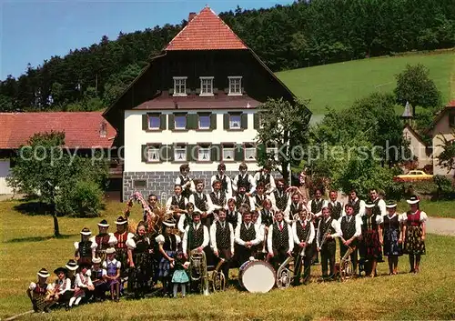 AK / Ansichtskarte Bleibach Musikverein Bleibach Trachtengruppe Bleibach