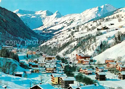 AK / Ansichtskarte Hinterglemm_Saalbach mit Trist Saal und Staffkogel Hinterglemm_Saalbach