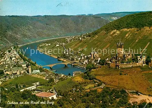 AK / Ansichtskarte Cochem_Mosel Panorama Burg Cochem Mosel