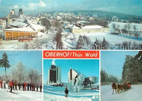 AK / Ansichtskarte Oberhof_Thueringen Winterlandschaften Oberhof Thueringen