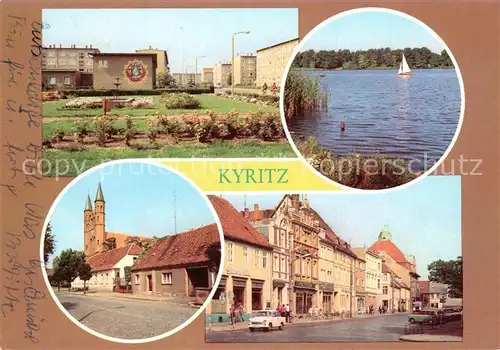 AK / Ansichtskarte Kyritz_Brandenburg Marienkirche Platz des Friedens  Kyritz Brandenburg