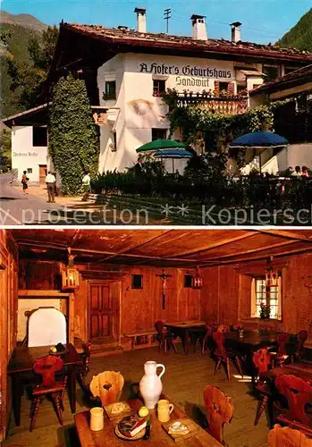 AK / Ansichtskarte St_Leonhard_Passeier Gaststaette Sandwirt Andreas Hofers Geburtshaus St_Leonhard_Passeier