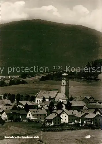 AK / Ansichtskarte Drachselsried Ortsansicht mit Kirche Drachselsried