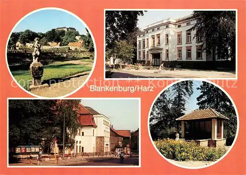 AK / Ansichtskarte Blankenburg_Harz Schloss Teufelsbad Kurhotel Kurpark Blankenburg_Harz