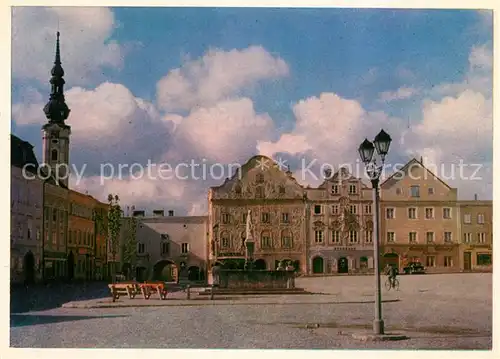 AK / Ansichtskarte Obernberg_Inn Stadtplatz Obernberg Inn