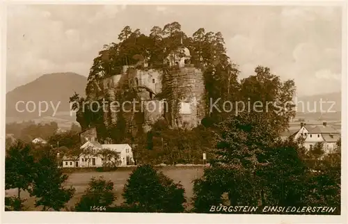 AK / Ansichtskarte Buergstein_Tschechien Einsiedlerstein Buergstein_Tschechien