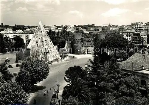 AK / Ansichtskarte Roma_Rom Porta San Paolo e Piramide Cestia Roma_Rom