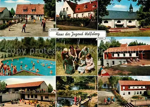 AK / Ansichtskarte Nuetterden Haus der Jugend Wolfsberg Teilansichten Schwimmbad Nuetterden