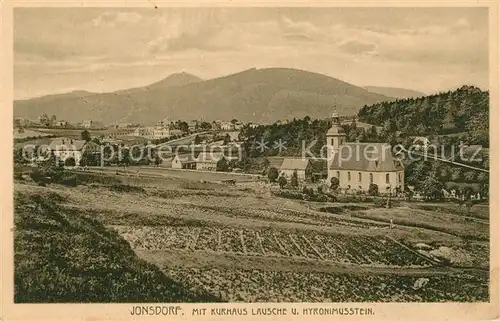 AK / Ansichtskarte Jonsdorf_Janov_u_Hrenska Kurhaus Lausche Hyronimusstein 