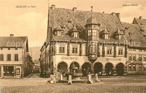 AK / Ansichtskarte Goslar Kaisr Worth Goslar