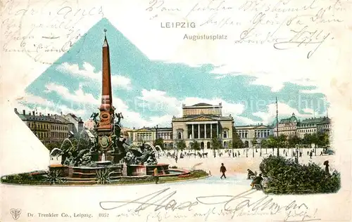 AK / Ansichtskarte Leipzig Augustusplatz Leipzig