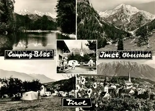 AK / Ansichtskarte Imst_Tirol Campingplatz See Landschaftspanorama Alpen Imst_Tirol