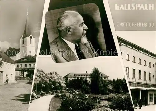 AK / Ansichtskarte Gallspach Institut Zeileis Portrait Kirche Gallspach