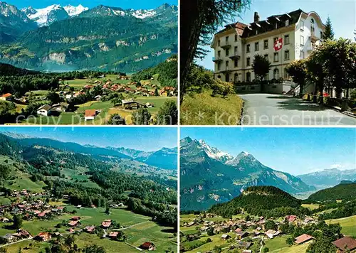 AK / Ansichtskarte Hasliberg_Hohfluh Hotel Hasliberghof Alpenpanorama Fliegeraufnahme Hasliberg Hohfluh