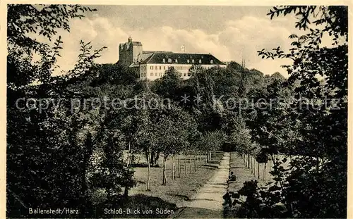 AK / Ansichtskarte Ballenstedt Schloss Ballenstedt