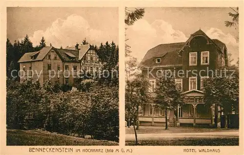 AK / Ansichtskarte Benneckenstein_Harz Hotel Waldhaus Benneckenstein_Harz