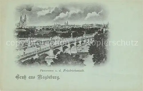 AK / Ansichtskarte Magdeburg Panorama Friedrichsstadt Magdeburg