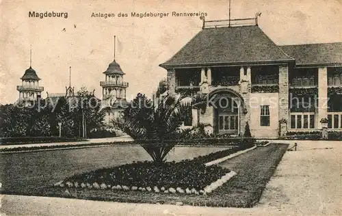 AK / Ansichtskarte Magdeburg Anlagen Magdeburger Rennverein Magdeburg