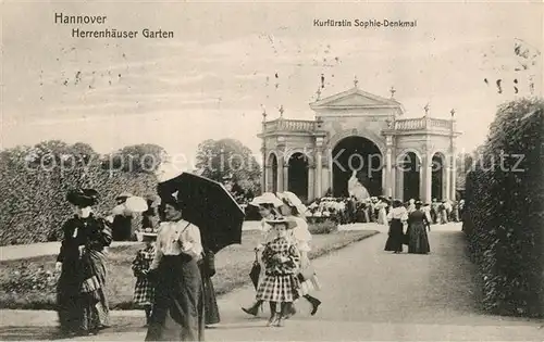 AK / Ansichtskarte Hannover Herrenhaeuser Garten Kurfuerstin Sophie Denkmal Hannover