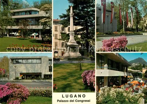 AK / Ansichtskarte Lugano_TI Palazzo dei Congressi Piazza Indipendenza Lugano_TI