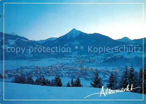 AK / Ansichtskarte Altenmarkt_Pongau Zauchensee Wintersportgebiet Altenmarkt Pongau