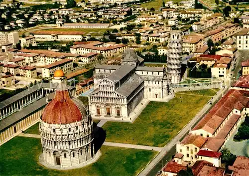 AK / Ansichtskarte Pisa Veduta aerea di Piazza dei Miracoli Platz der Wunder Schiefe Turm Fliegeraufnahme Pisa