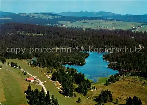 AK / Ansichtskarte Etang_de_la_Gruere Vue aerienne Collection Lumieres et couleurs sur le Jura Etang_de_la_Gruere