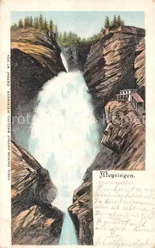 AK / Ansichtskarte Meiringen_BE Reichenbachfall Meiringen BE