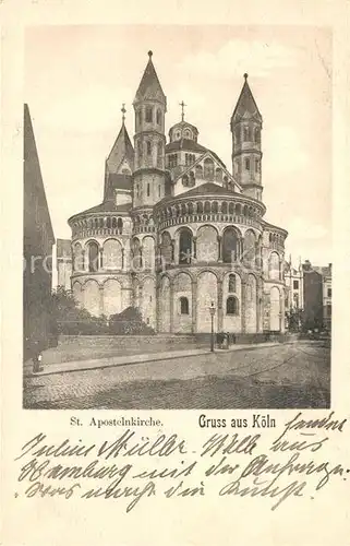 AK / Ansichtskarte Koeln_Rhein Sankt Apostelnkirche Koeln_Rhein