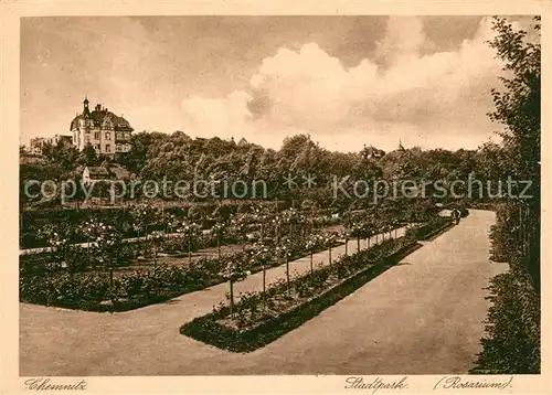 AK / Ansichtskarte Chemnitz Stadtpark Rosarium Chemnitz