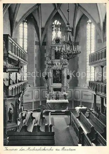 AK / Ansichtskarte Bautzen Michaeliskirche Altarraum Bautzen