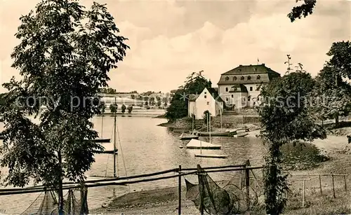 AK / Ansichtskarte Pirk_Weischlitz Talsperre mit Jugendherberge Dobeneck Pirk Weischlitz