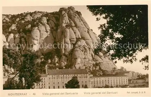 AK / Ansichtskarte Montserrat_Kloster Panorama Santuario Montserrat_Kloster