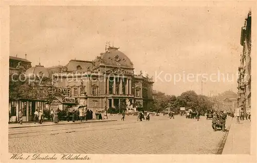 AK / Ansichtskarte Wien Deutsches Volkstheater Wien