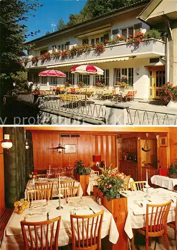 AK / Ansichtskarte Ersigen Gasthof Rudswilbad Gaststube Terrasse Ersigen