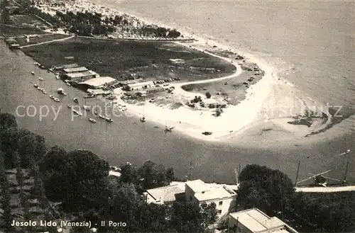 AK / Ansichtskarte Jesolo_Lido Il Porto Fliegeraufnahme Jesolo Lido