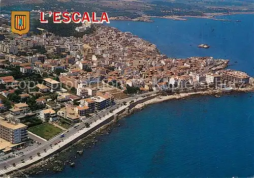 AK / Ansichtskarte La_Escala_Costa_Brava Fliegeraufnahme La_Escala_Costa_Brava