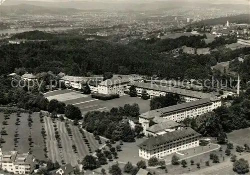 AK / Ansichtskarte Zollikerberg Kranken und Diakonissenanstalt Neumuenster Fliegeraufnahme Zollikerberg