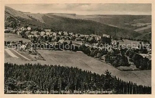 AK / Ansichtskarte Gehlberg Panorama Hoehenluftkurort Blick vom Gabelbachskopf Gehlberg