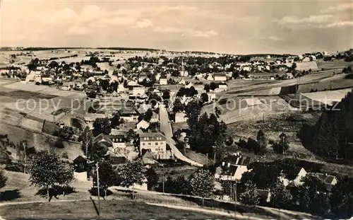 AK / Ansichtskarte Seiffen_Erzgebirge Stadtpanorama Blick von der Friedenshoehe Seiffen Erzgebirge