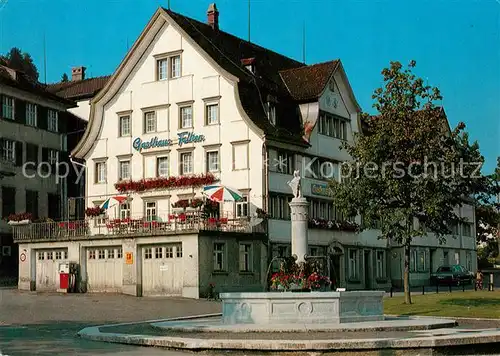 AK / Ansichtskarte Gais_AR Gasthaus Falken Brunnen Gais_AR