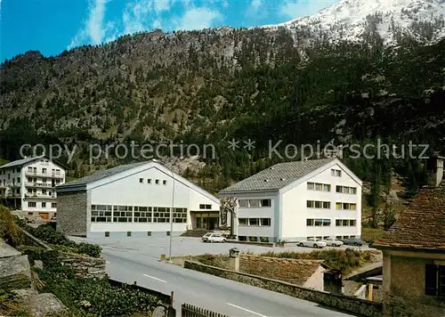 AK / Ansichtskarte Simplon_Dorf Schulhaus Simplon Dorf