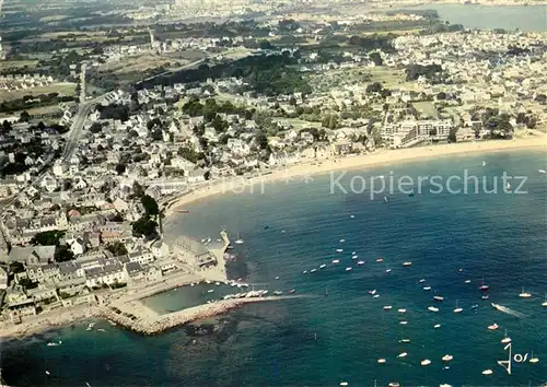 AK / Ansichtskarte Larmor Plage Route cotiere de Lorient Vue aerienne Larmor Plage