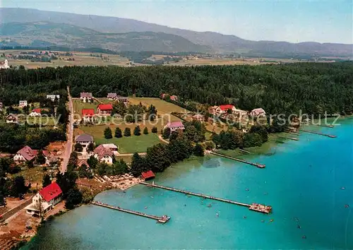 AK / Ansichtskarte Klopeinersee Fliegeraufnahme Klopeinersee