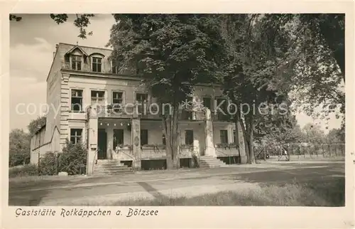 AK / Ansichtskarte Berlin Gaststaette Rotkaepchen Boetzsee Berlin